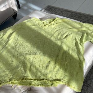 Lime Green Textured Top